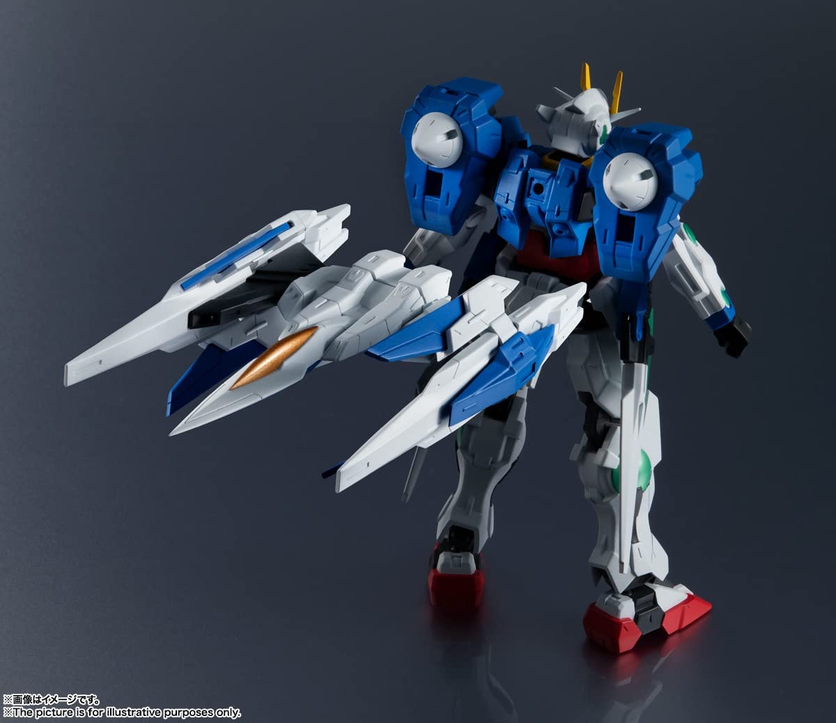 Tamashi Nations - Mobile Suit Gundam - GN - 0000 + GNR - 010 00 Raiser, Bandai Spirits GUNDAM UNIVERSE Figure - DelsBricks Toys & CollectiblesFiguresDelsBricks Toys & CollectiblesSuper Anime Store