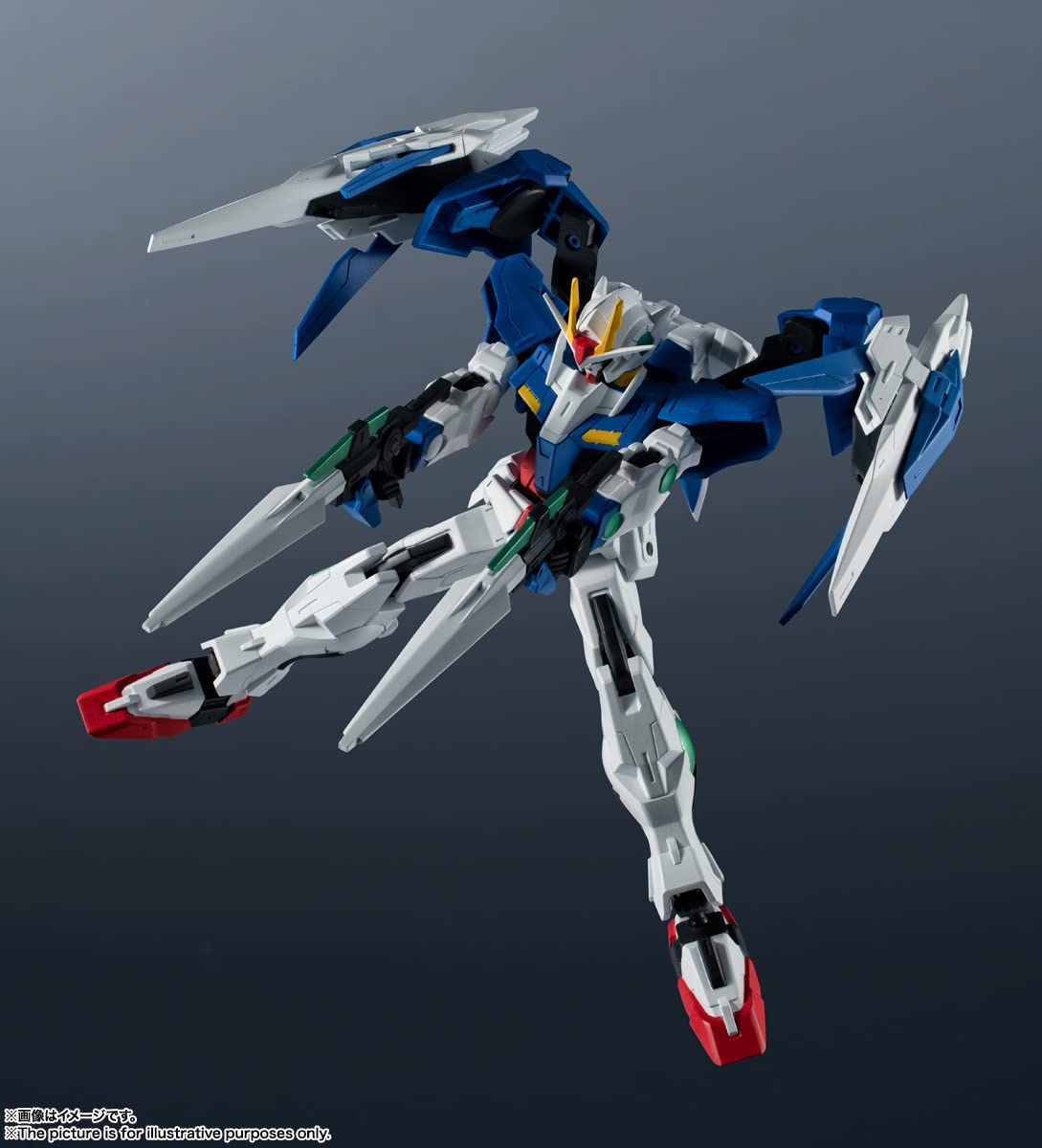 Tamashi Nations - Mobile Suit Gundam - GN - 0000 + GNR - 010 00 Raiser, Bandai Spirits GUNDAM UNIVERSE Figure - DelsBricks Toys & CollectiblesFiguresDelsBricks Toys & CollectiblesSuper Anime Store