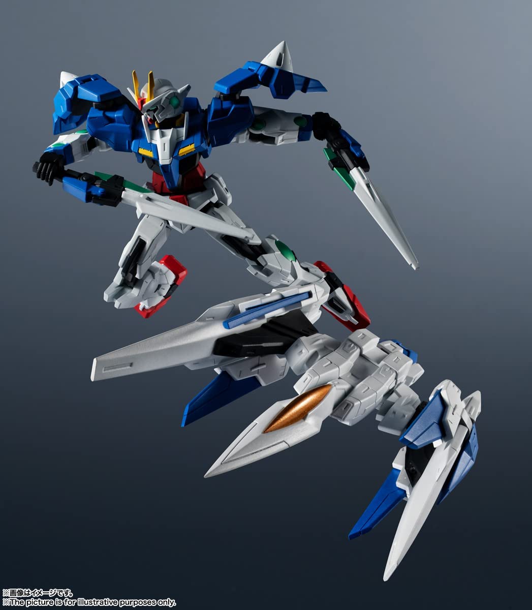 Tamashi Nations - Mobile Suit Gundam - GN - 0000 + GNR - 010 00 Raiser, Bandai Spirits GUNDAM UNIVERSE Figure - DelsBricks Toys & CollectiblesFiguresDelsBricks Toys & CollectiblesSuper Anime Store