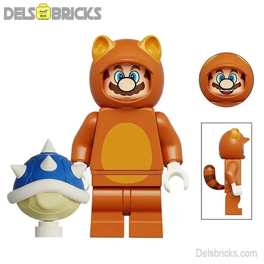 Tanooki Super Mario Lego Minifigures from Mario Brothers Movie - DelsBricks MinifiguresMinifiguresDelsBricks MinifiguresDelsbricks