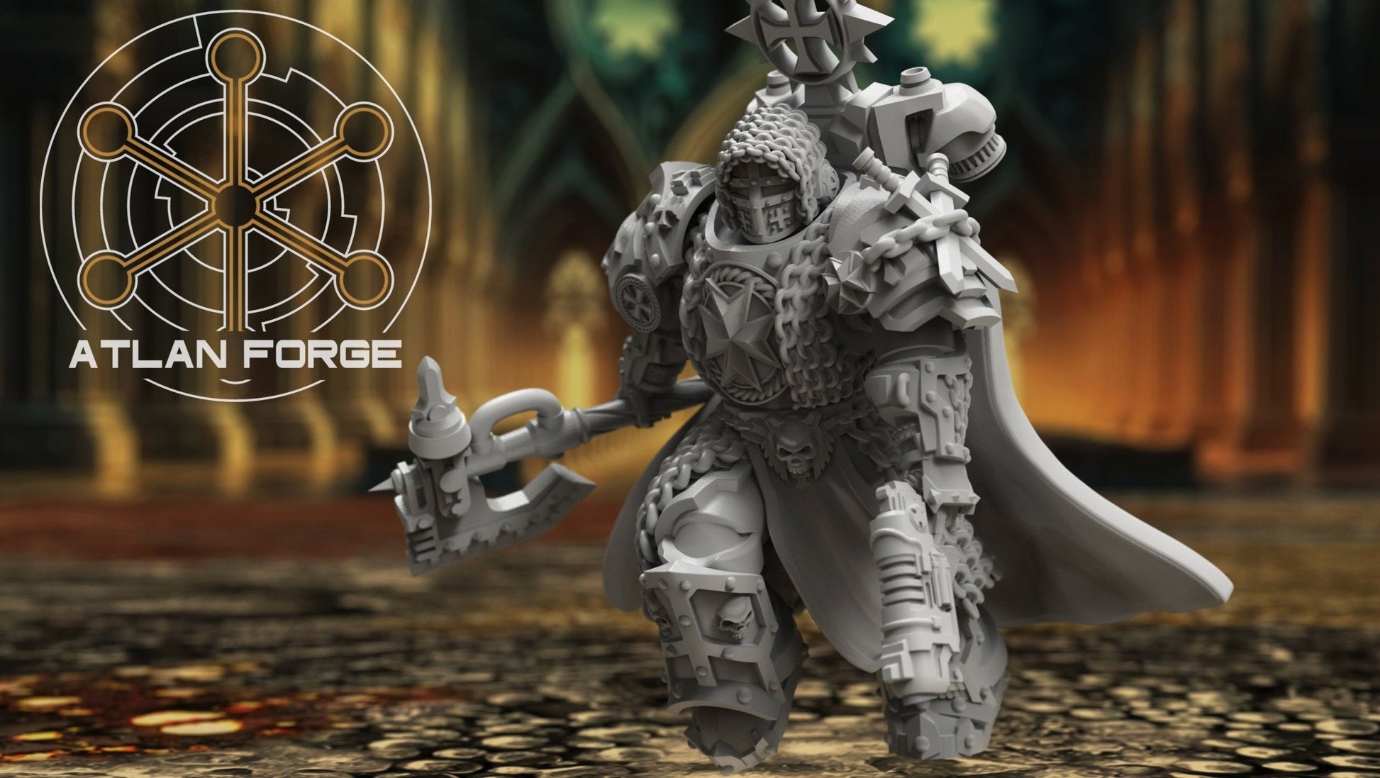 Templar Argenta by Atlan Forge – 5 - Man Modular Resin Printed Grimdark Squad (28/32mm) - DelsBricks Toys & CollectiblesResin Printed MiniatureDelsBricks Toys & CollectiblesMega Diamonds & Schwartzreiter Mini Forge