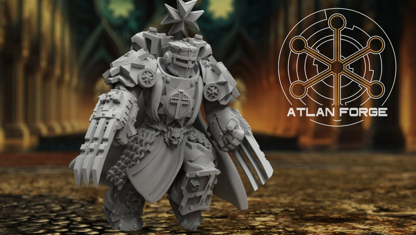 Templar Argenta by Atlan Forge – 5 - Man Modular Resin Printed Grimdark Squad (28/32mm) - DelsBricks Toys & CollectiblesResin Printed MiniatureDelsBricks Toys & CollectiblesMega Diamonds & Schwartzreiter Mini Forge