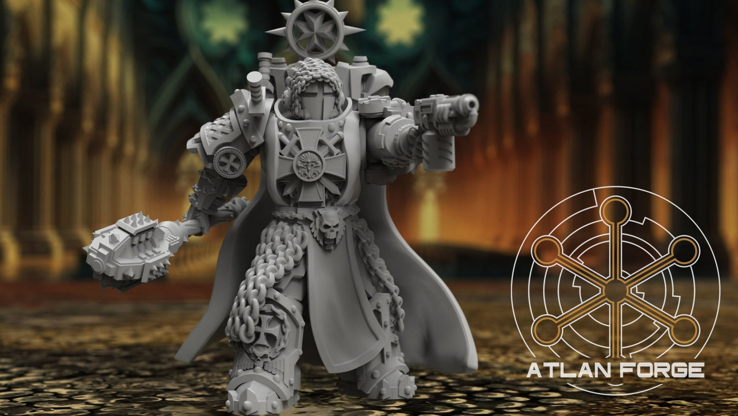 Templar Argenta by Atlan Forge – 5 - Man Modular Resin Printed Grimdark Squad (28/32mm) - DelsBricks Toys & CollectiblesResin Printed MiniatureDelsBricks Toys & CollectiblesMega Diamonds & Schwartzreiter Mini Forge