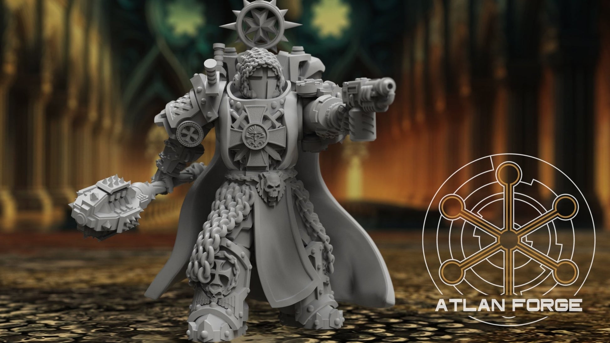 Templar Argenta by Atlan Forge – 5 - Man Modular Resin Printed Grimdark Squad (28/32mm) - DelsBricks Toys & CollectiblesResin Printed MiniatureDelsBricks Toys & CollectiblesMega Diamonds & Schwartzreiter Mini Forge
