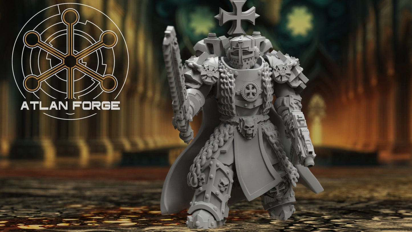 Templar Argenta by Atlan Forge – 5 - Man Modular Resin Printed Grimdark Squad (28/32mm) - DelsBricks Toys & CollectiblesResin Printed MiniatureDelsBricks Toys & CollectiblesMega Diamonds & Schwartzreiter Mini Forge