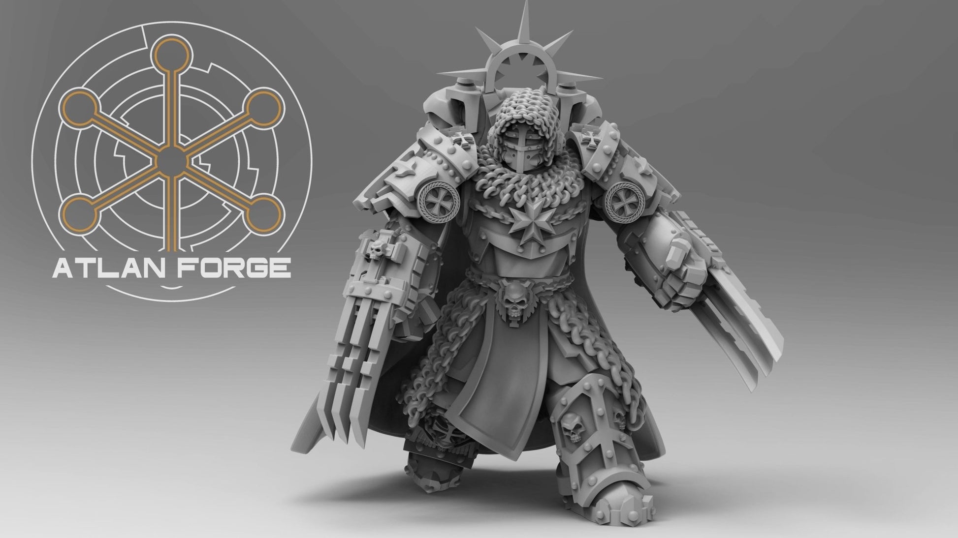 Templar Argenta by Atlan Forge – 5 - Man Modular Resin Printed Grimdark Squad (28/32mm) - DelsBricks Toys & CollectiblesResin Printed MiniatureDelsBricks Toys & CollectiblesMega Diamonds & Schwartzreiter Mini Forge