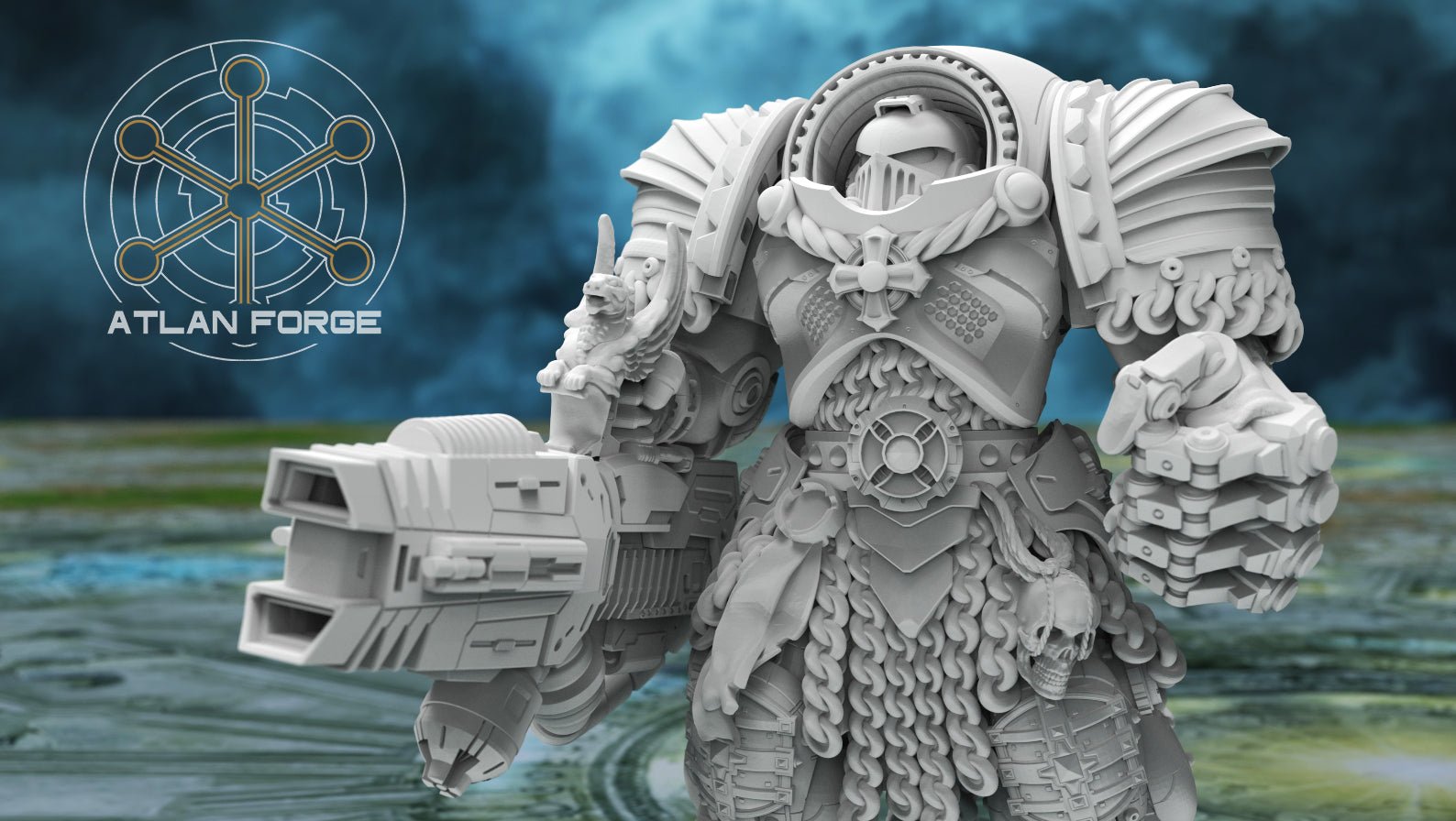 Templar Crusaders by Atlan Forge – 5 - Man Modular Resin Printed Grimdark Squad (28/32mm) - DelsBricks Toys & CollectiblesResin Printed MiniatureDelsBricks Toys & CollectiblesMega Diamonds & Schwartzreiter Mini Forge