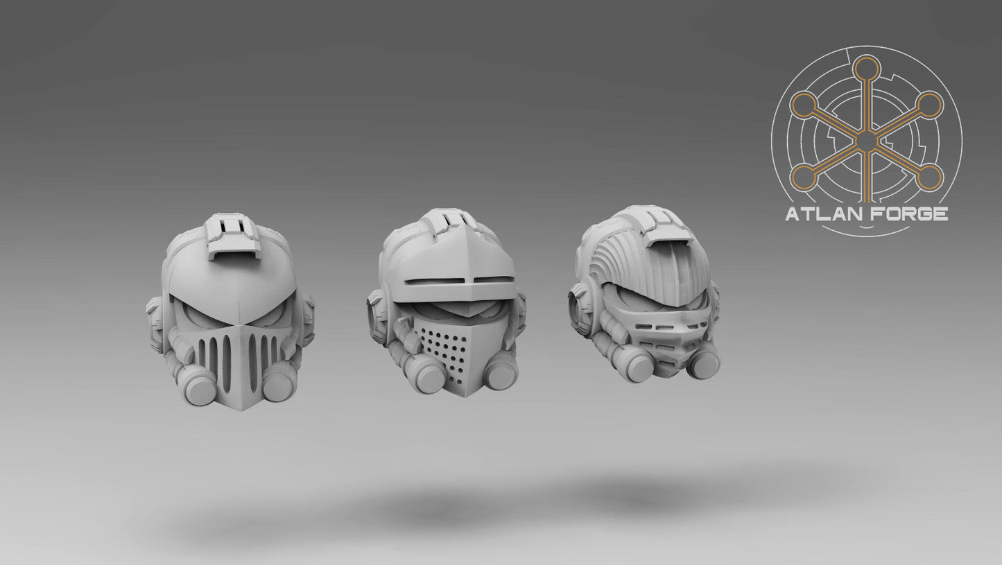 Templar Crusaders by Atlan Forge – 5 - Man Modular Resin Printed Grimdark Squad (28/32mm) - DelsBricks Toys & CollectiblesResin Printed MiniatureDelsBricks Toys & CollectiblesMega Diamonds & Schwartzreiter Mini Forge