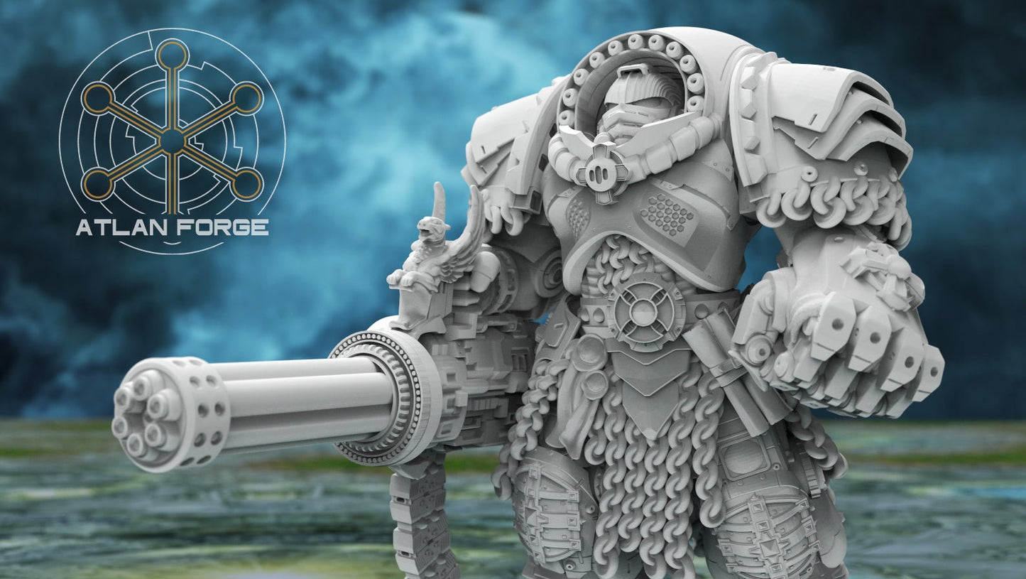 Templar Crusaders by Atlan Forge – 5 - Man Modular Resin Printed Grimdark Squad (28/32mm) - DelsBricks Toys & CollectiblesResin Printed MiniatureDelsBricks Toys & CollectiblesMega Diamonds & Schwartzreiter Mini Forge