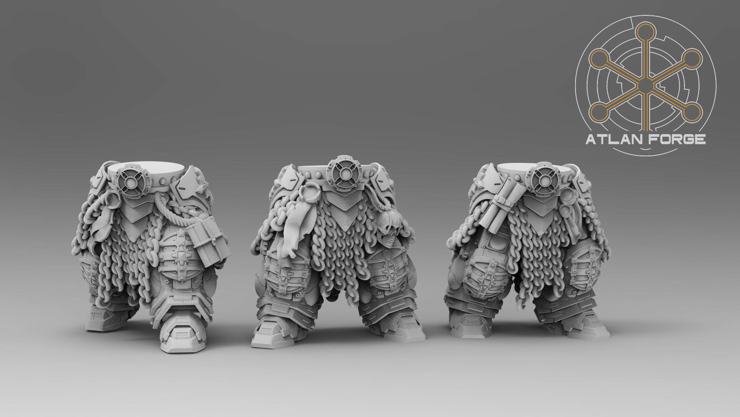 Templar Crusaders by Atlan Forge – 5 - Man Modular Resin Printed Grimdark Squad (28/32mm) - DelsBricks Toys & CollectiblesResin Printed MiniatureDelsBricks Toys & CollectiblesMega Diamonds & Schwartzreiter Mini Forge