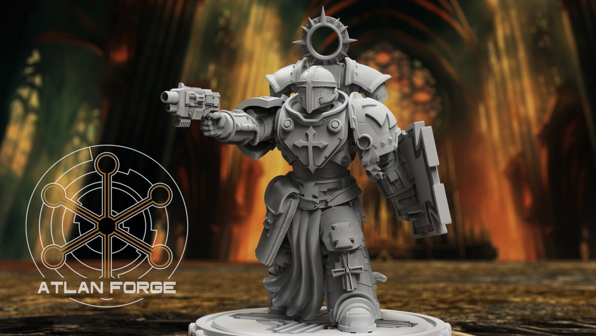 Templar Veterans by Atlan Forge – 3 - Man Modular Resin Printed Grimdark Squad (28/32mm) - DelsBricks Toys & CollectiblesResin Printed MiniatureDelsBricks Toys & CollectiblesMega Diamonds & Schwartzreiter Mini Forge