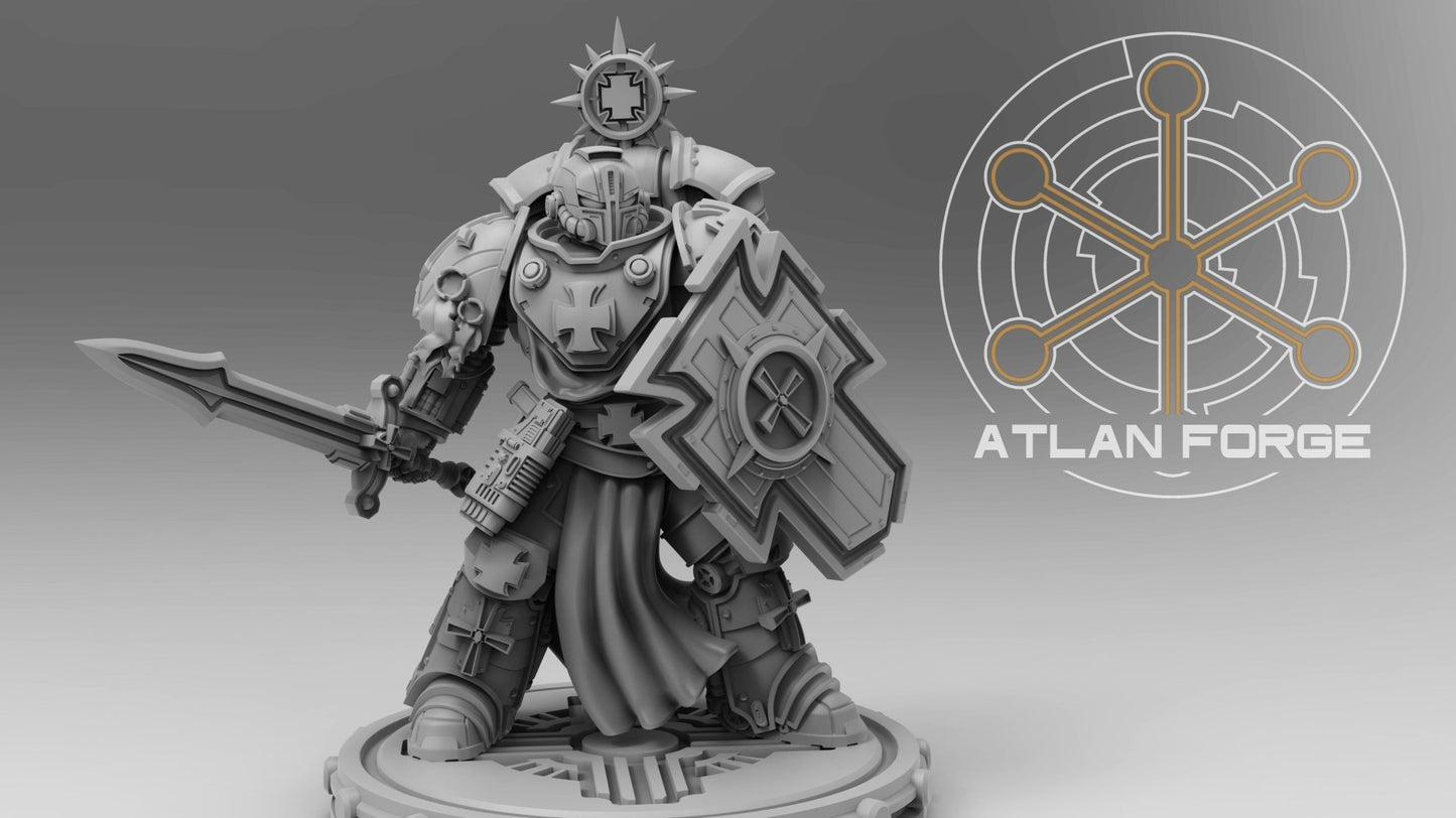 Templar Veterans by Atlan Forge – 3 - Man Modular Resin Printed Grimdark Squad (28/32mm) - DelsBricks Toys & CollectiblesResin Printed MiniatureDelsBricks Toys & CollectiblesMega Diamonds & Schwartzreiter Mini Forge