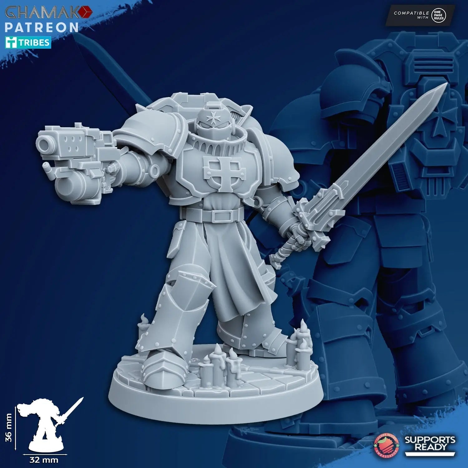 Temple Militum Squad by Ghamak – 10 - Unit Resin Printed Sci - Fi Minis (36mm) - DelsBricks Toys & CollectiblesResin Printed MiniatureDelsBricks Toys & CollectiblesMega Diamonds & Schwartzreiter Mini Forge