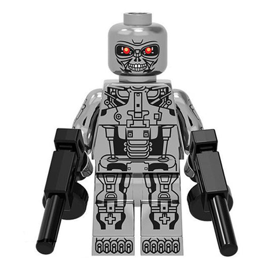 Terminator T - 800 Chrome Endoskeleton Lego custom Minifigures - DelsBricks MinifiguresMinifiguresDelsBricks MinifiguresDelsbricks