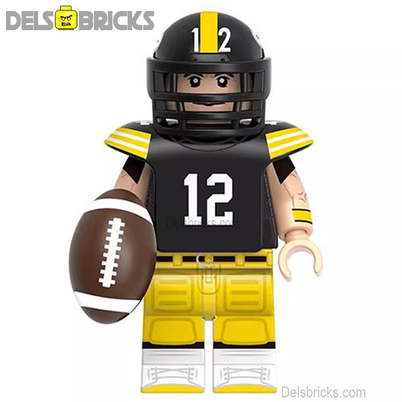 Terry Bradshaw NFL Football Legends Lego Minifigures Custom sports Toys - DelsBricks MinifiguresMinifiguresDelsBricks MinifiguresDelsbricks