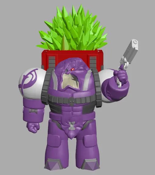 Terry the Psycho Warrior by 3DArtGuy 32mm scale, 50mm, Miniature War Gaming Figure, Grim Dark, Space, Proxy, Space King - DelsBricks Toys & CollectiblesResin Printed MiniatureDelsBricks Toys & CollectiblesMega Diamonds & Schwartzreiter Mini Forge