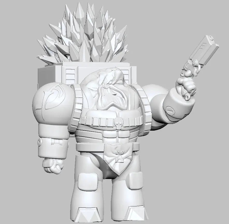 Terry the Psycho Warrior by 3DArtGuy 32mm scale, 50mm, Miniature War Gaming Figure, Grim Dark, Space, Proxy, Space King - DelsBricks Toys & CollectiblesResin Printed MiniatureDelsBricks Toys & CollectiblesMega Diamonds & Schwartzreiter Mini Forge