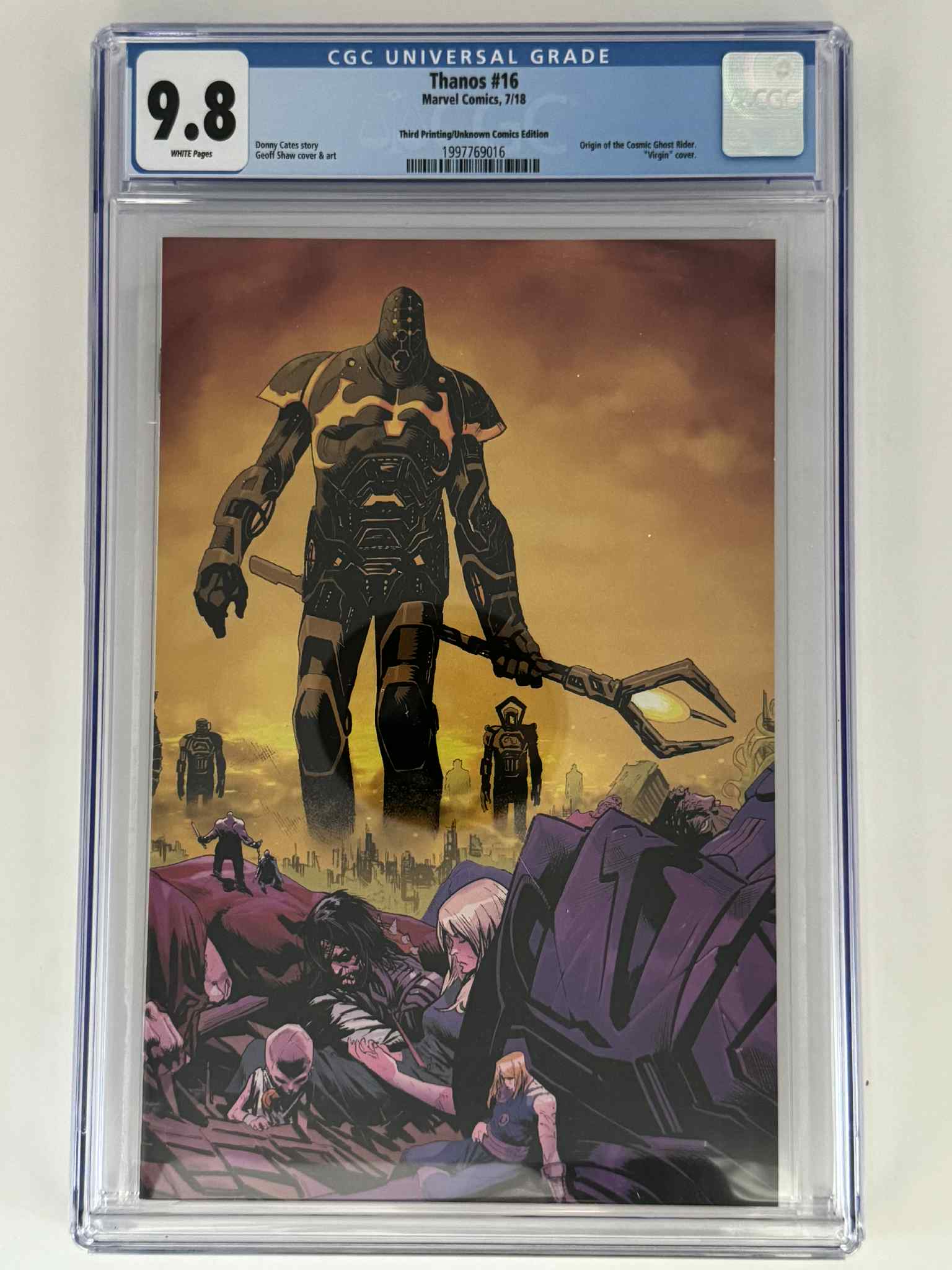 Thanos 14 CGC 9.8 Blue Label Geoff Shaw Exclusive Virgin Var - DelsBricks Toys & CollectiblesCOMIC BOOKDelsBricks Toys & CollectiblesUnknown Comic Books