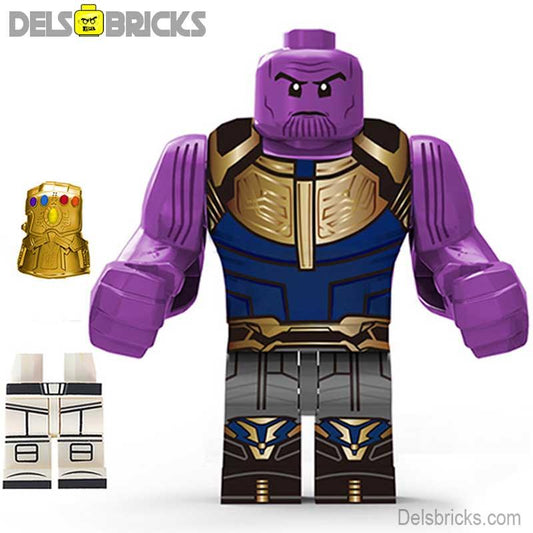 Thanos from Avengers Lego Minifigures Custom Toys - DelsBricks MinifiguresMinifiguresDelsBricks MinifiguresDelsbricks