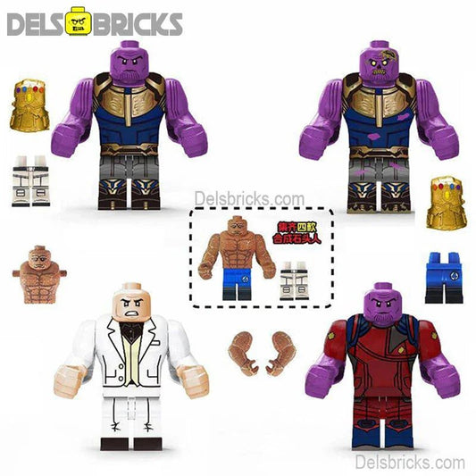 Thanos Kingpin Set of 4 Makes Thing Best Lego Minifigures Custom Toys - DelsBricks MinifiguresMinifiguresDelsBricks MinifiguresDelsbricks