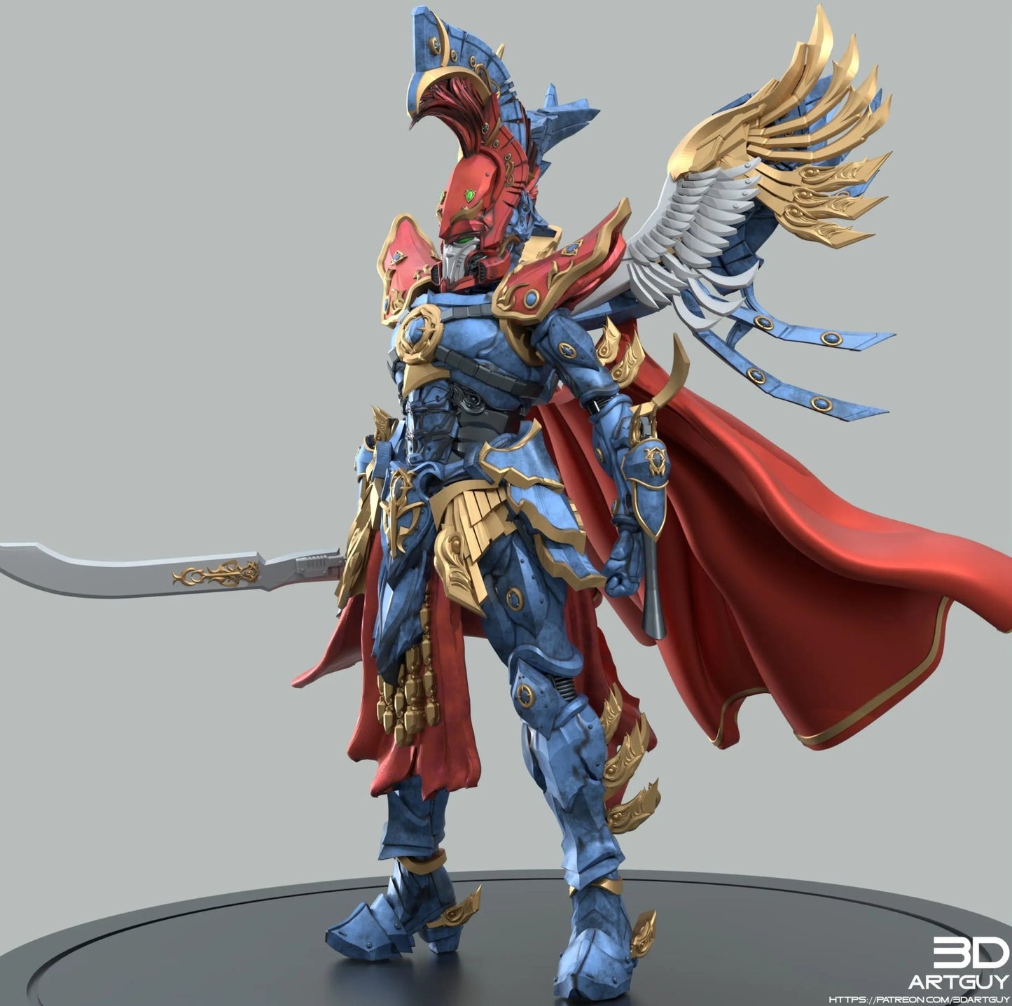 The First Phoenix by 3DArtGuy 32mm scale, 50mm or 100mm, Miniature War Gaming Figure, Grim Dark, Proxy, Space Elf - DelsBricks Toys & CollectiblesResin Printed MiniatureDelsBricks Toys & CollectiblesMega Diamonds & Schwartzreiter Mini Forge