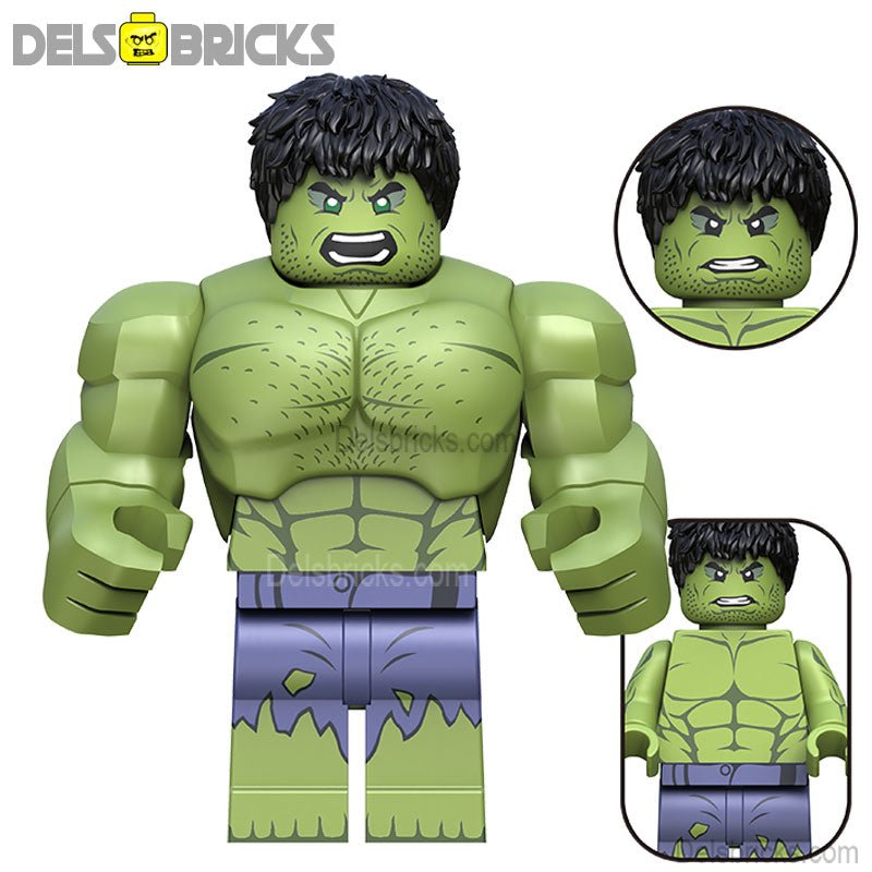 The Hulk from Avengers (Big Figure) Lego Minifigures Custom Toys - DelsBricks MinifiguresMinifiguresDelsBricks MinifiguresDelsbricks