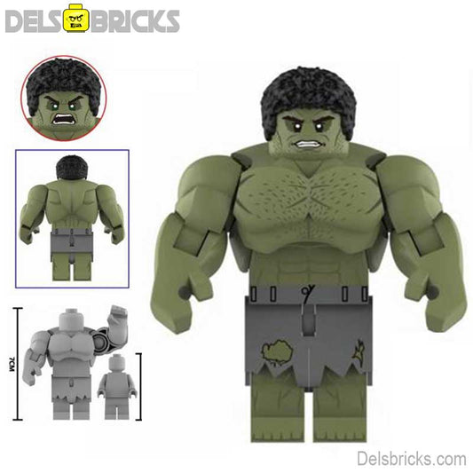 The Incredible Hulk from Avengers MCU Lego Minifigures Custom Toys 7 - DelsBricks MinifiguresMinifiguresDelsBricks MinifiguresDelsbricks
