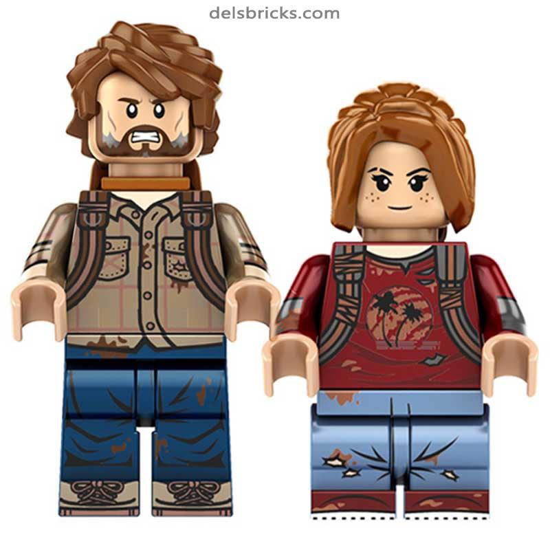 The Last Of Us Joel & Ellie set of 2 - DelsBricks MinifiguresMinifiguresDelsBricks MinifiguresDelsbricks