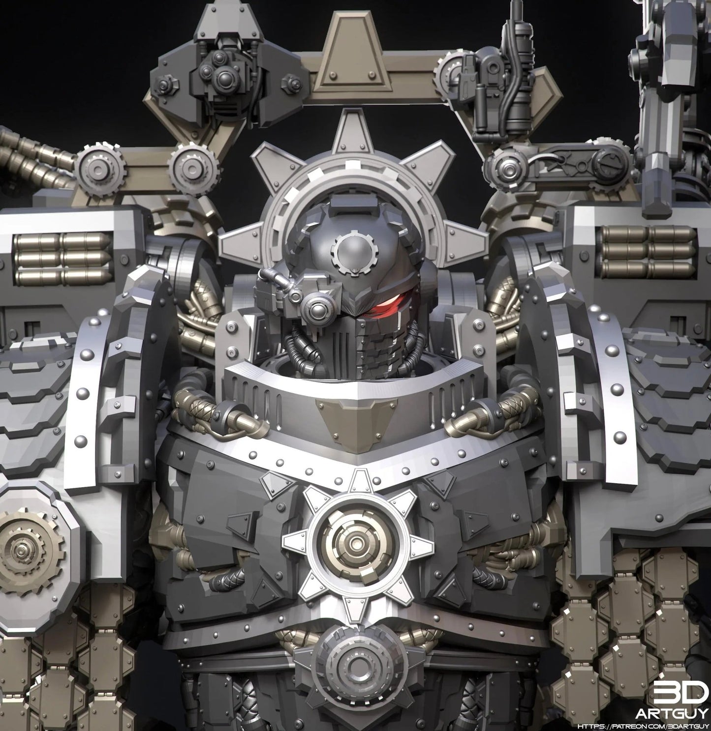 The Relentless One by 3DArtGuy 32mm scale, 50mm or 100mm, Miniature War Gaming Figure - DelsBricks Toys & CollectiblesResin Printed MiniatureDelsBricks Toys & CollectiblesMega Diamonds & Schwartzreiter Mini Forge