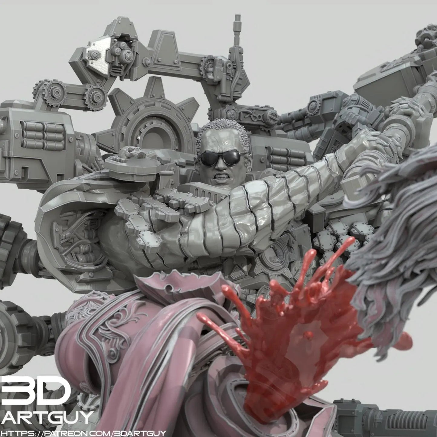 The Relentless One by 3DArtGuy 32mm scale, 50mm or 100mm, Miniature War Gaming Figure - DelsBricks Toys & CollectiblesResin Printed MiniatureDelsBricks Toys & CollectiblesMega Diamonds & Schwartzreiter Mini Forge