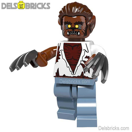 The Wolf Man Horror Movie Werewolf Lego Custom Minifigures - DelsBricks MinifiguresLego Horror MinifiguresDelsBricks MinifiguresDelsbricks.com
