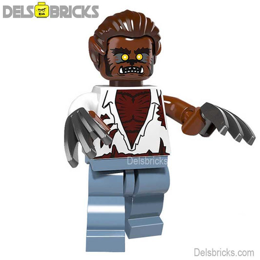 The Wolf Man Horror Movie Werewolf Lego Custom Minifigures - DelsBricks MinifiguresLego Horror MinifiguresDelsBricks MinifiguresDelsbricks.com