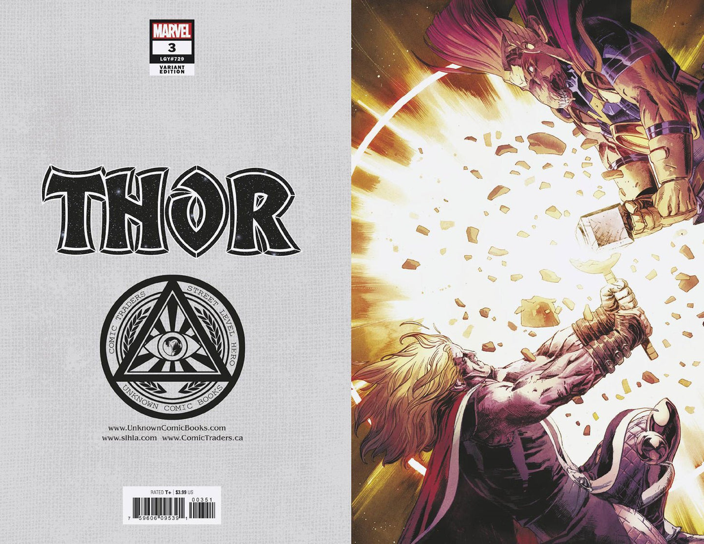THOR 3 UNKNOWN COMICS EXCLUSIVE 4TH PTG KLEIN VIRGIN VAR (09/09/2020) - DelsBricks Toys & CollectiblesCOMIC BOOK EXCLUSIVEDelsBricks Toys & CollectiblesUnknown Comic Books