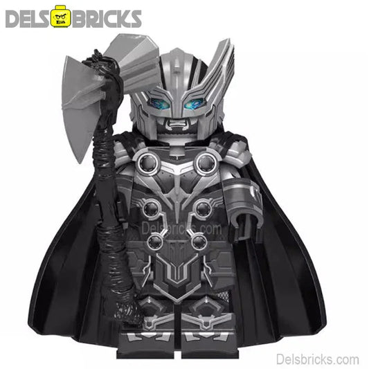 Thor Avengers Black & white Lego Marvel Minifigures Custom Toys - DelsBricks MinifiguresMinifiguresDelsBricks MinifiguresDelsbricks