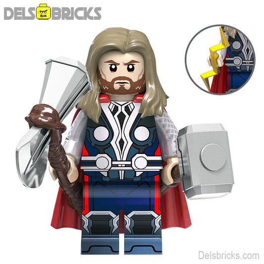Thor from The Avengers Lego Marvel Minifigures Custom Toys - DelsBricks MinifiguresMinifiguresDelsBricks MinifiguresDelsbricks