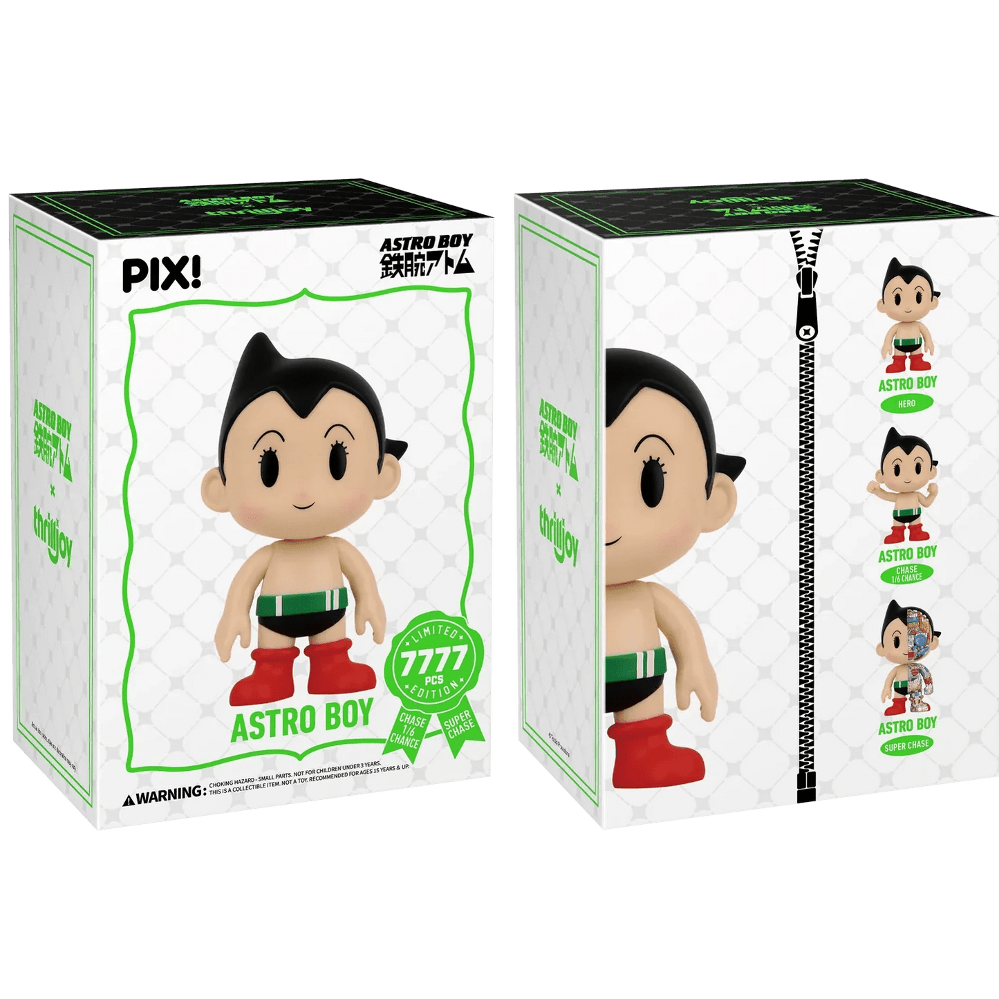 [Thrilljoy] Astro Boy - Astro Boy LE7777 PIX Vinyl Figure (1 in 6 Chance at Chase) - DelsBricks Toys & CollectiblesDelsBricks Toys & CollectiblesRalphie's Funhouse