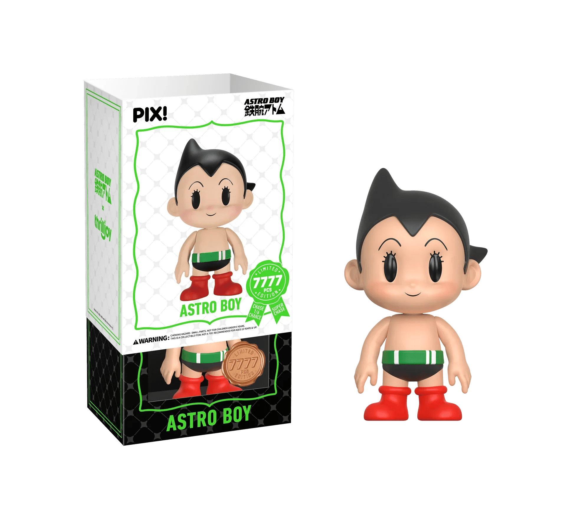 [Thrilljoy] Astro Boy - Astro Boy LE7777 PIX Vinyl Figure (1 in 6 Chance at Chase) - DelsBricks Toys & CollectiblesDelsBricks Toys & CollectiblesRalphie's Funhouse