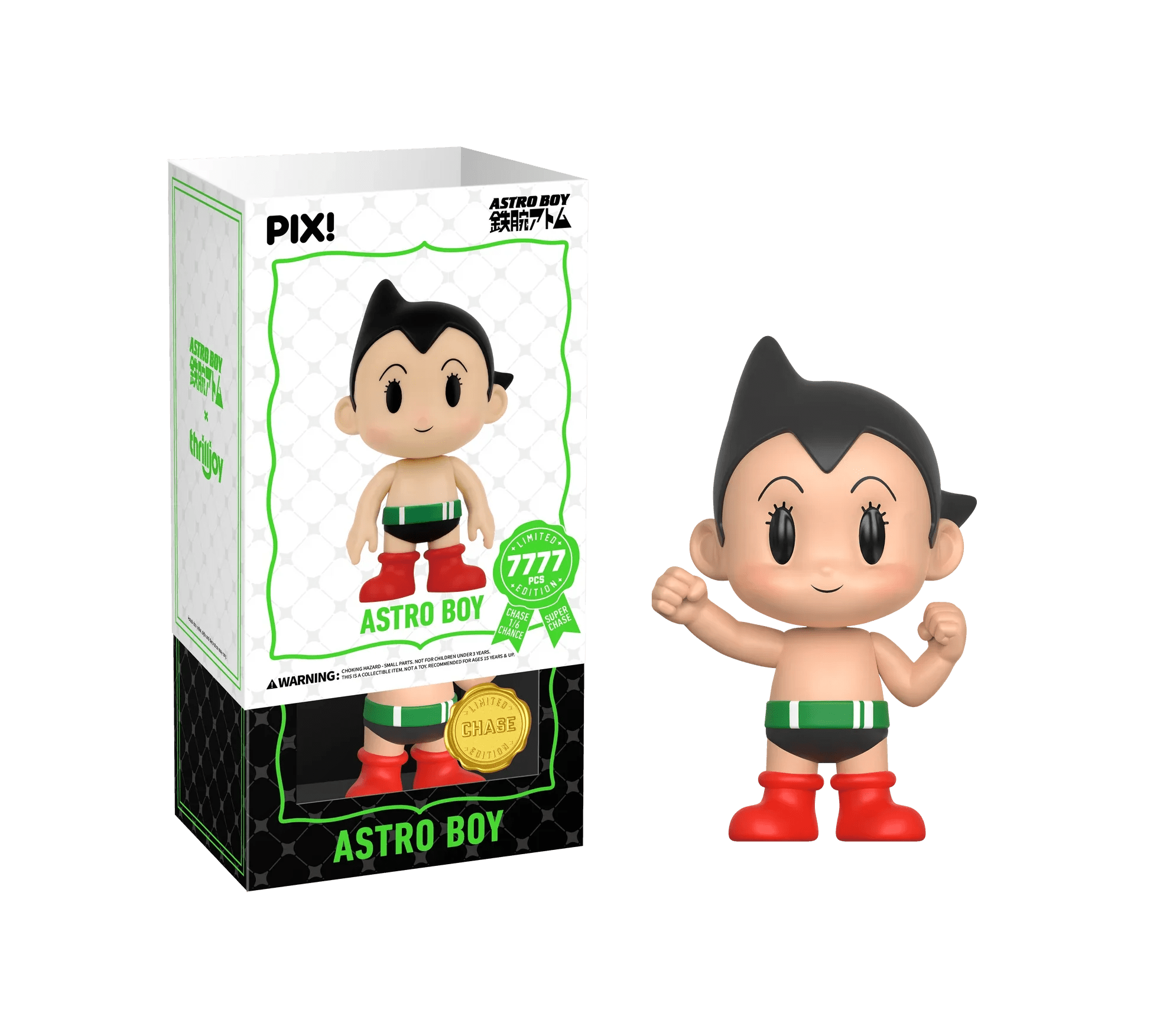 [Thrilljoy] Astro Boy - Astro Boy LE7777 PIX Vinyl Figure (1 in 6 Chance at Chase) - DelsBricks Toys & CollectiblesDelsBricks Toys & CollectiblesRalphie's Funhouse