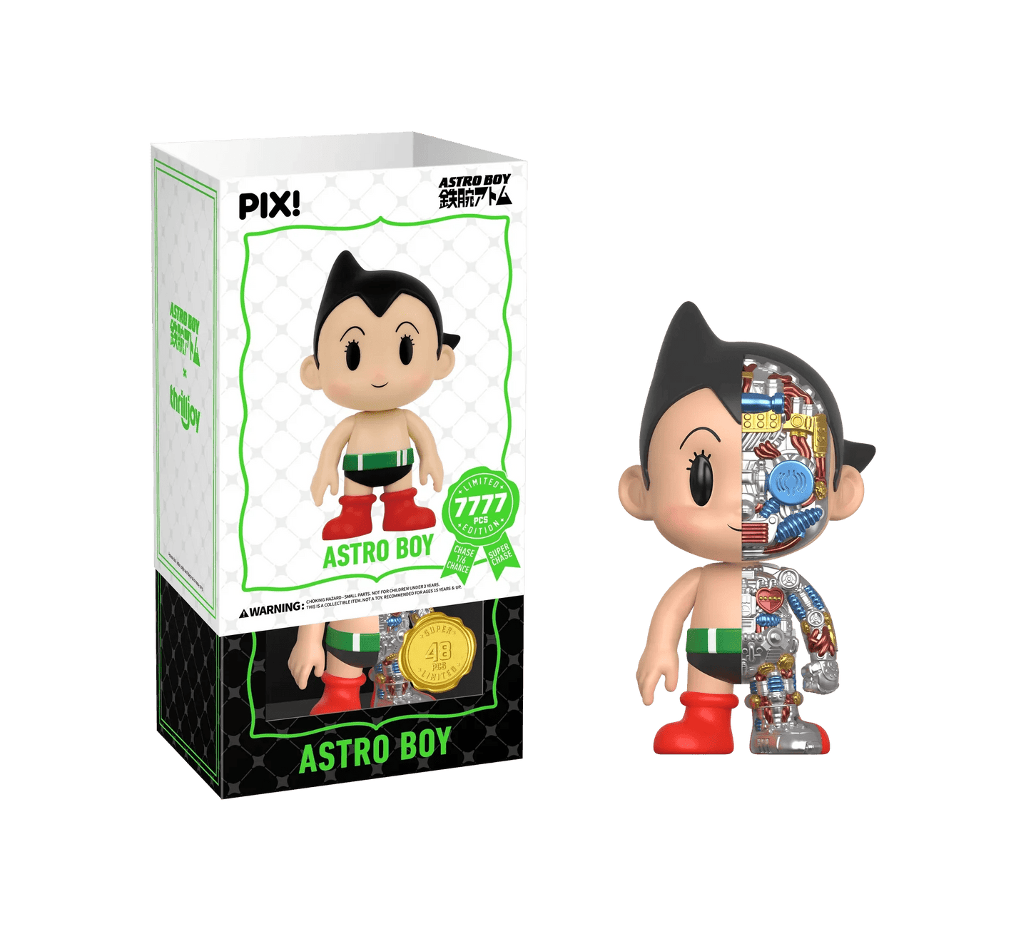 [Thrilljoy] Astro Boy - Astro Boy LE7777 PIX Vinyl Figure (1 in 6 Chance at Chase) - DelsBricks Toys & CollectiblesDelsBricks Toys & CollectiblesRalphie's Funhouse