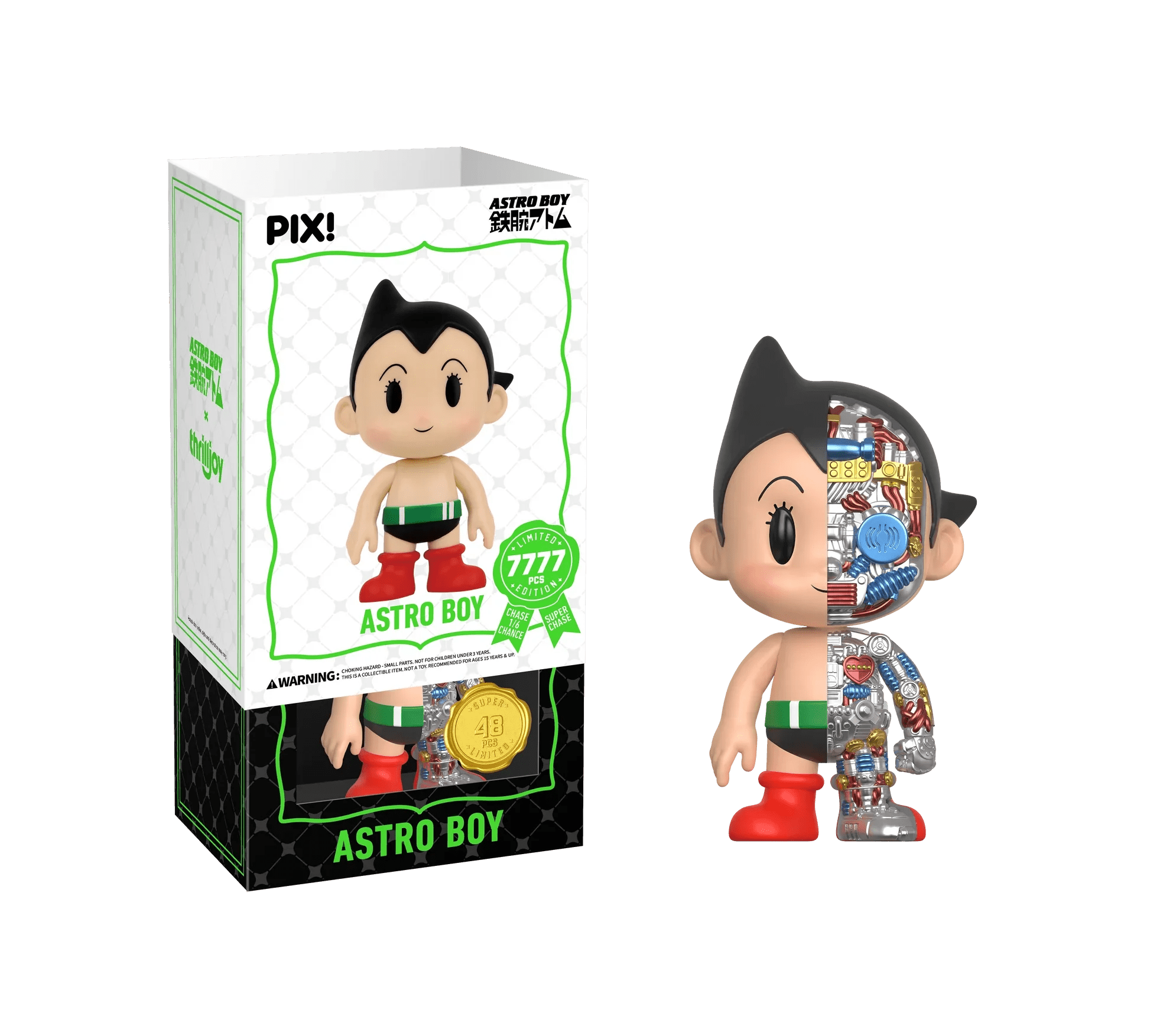 [Thrilljoy] Astro Boy - Astro Boy LE7777 PIX Vinyl Figure (1 in 6 Chance at Chase) - DelsBricks Toys & CollectiblesDelsBricks Toys & CollectiblesRalphie's Funhouse