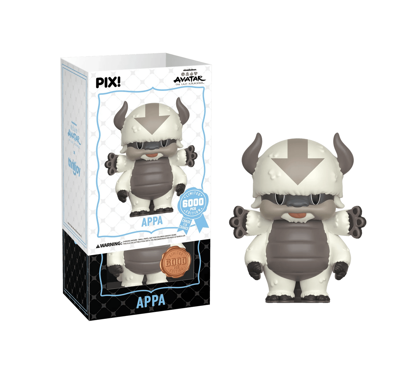[Thrilljoy] Avatar The Last Airbender - Appa LE6000 PIX Vinyl Figure (1 in 6 Chance at Chase) - DelsBricks Toys & CollectiblesDelsBricks Toys & CollectiblesRalphie's Funhouse