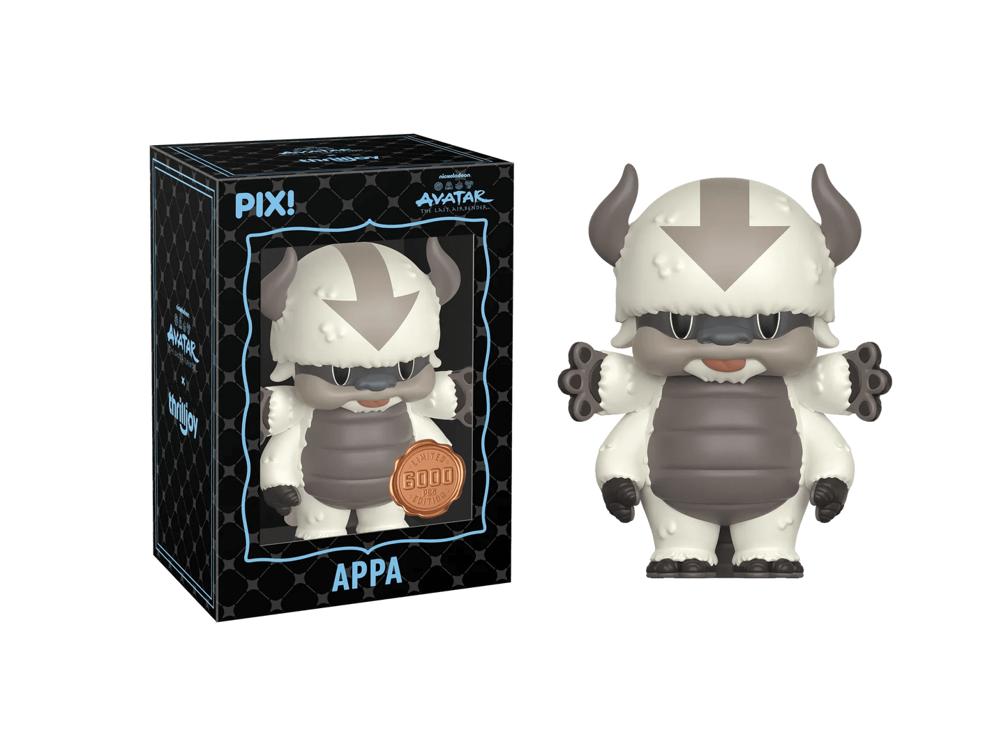 [Thrilljoy] Avatar The Last Airbender - Appa LE6000 PIX Vinyl Figure (1 in 6 Chance at Chase) - DelsBricks Toys & CollectiblesDelsBricks Toys & CollectiblesRalphie's Funhouse