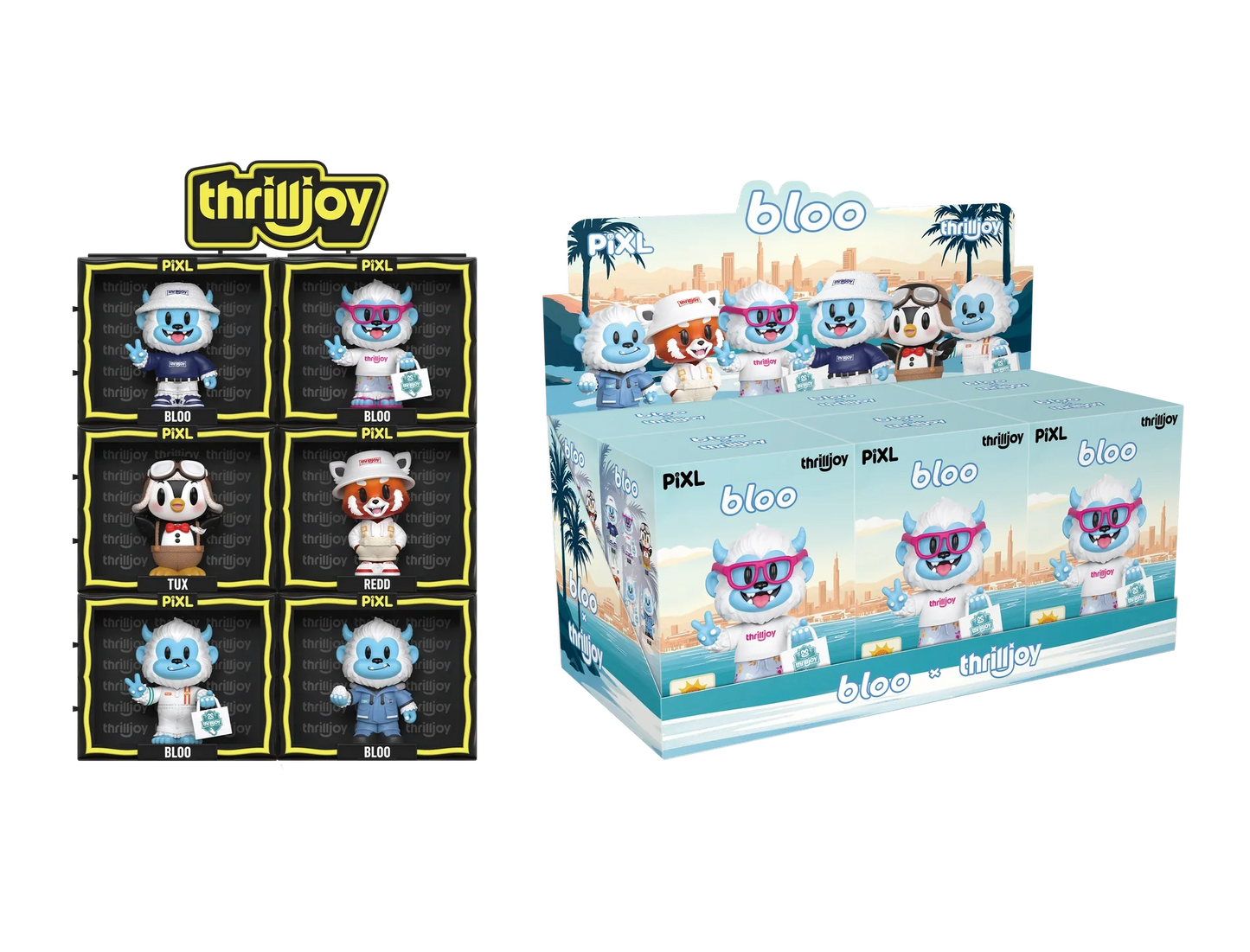 [Thrilljoy] BLOO - niverse PIXL Blind Box Vinyl (Chance at 1 of 300 hyper - rare “chase” pieces will be redeemable for a special 12” MEGA PIX!) - DelsBricks Toys & CollectiblesDelsBricks Toys & CollectiblesRalphie's Funhouse