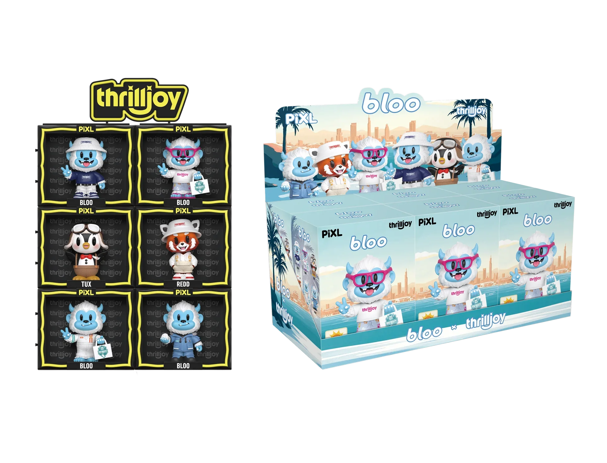 [Thrilljoy] BLOO - niverse PIXL Blind Box Vinyl (Chance at 1 of 300 hyper - rare “chase” pieces will be redeemable for a special 12” MEGA PIX!) - DelsBricks Toys & CollectiblesDelsBricks Toys & CollectiblesRalphie's Funhouse
