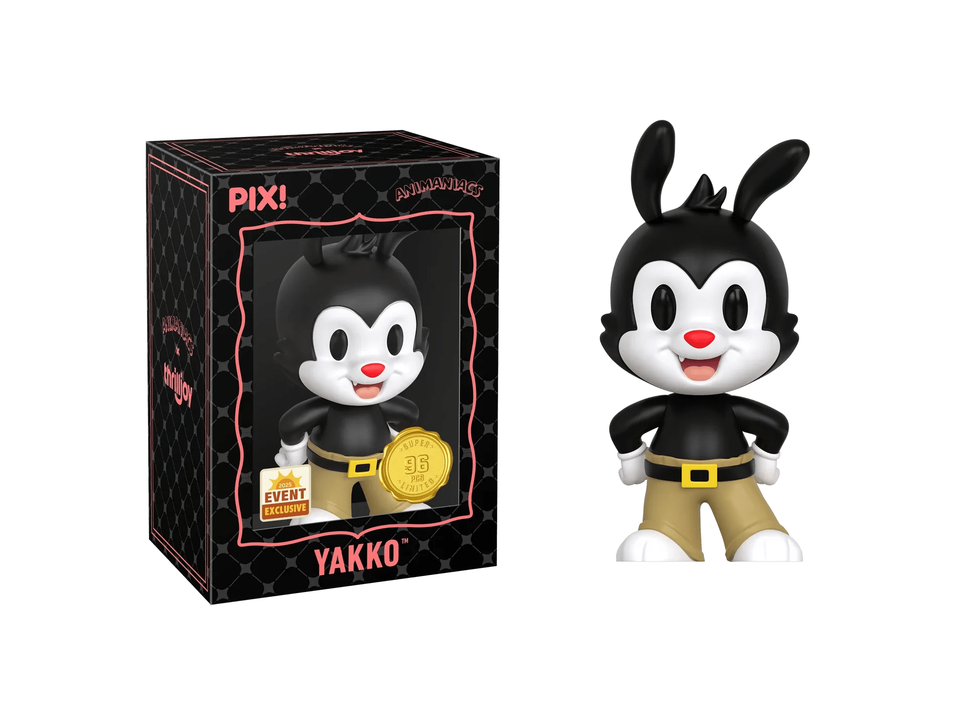 [Thrilljoy] [EXCLUSIVE] Animaniacs - Wakko LE6000 PIX Vinyl Figure (1 in 6 Chance at Chase) - DelsBricks Toys & CollectiblesDelsBricks Toys & CollectiblesRalphie's Funhouse