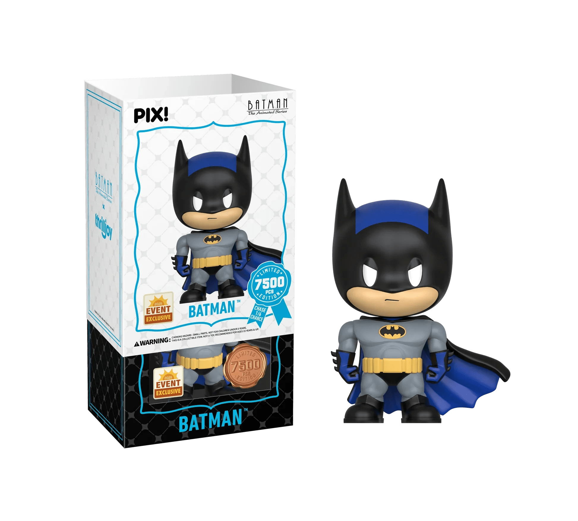 [Thrilljoy] [EXCLUSIVE] Batman the Animated Series - Batman LE7500 PIX Vinyl Figure (1 in 6 Chance at Chase) - DelsBricks Toys & CollectiblesDelsBricks Toys & CollectiblesRalphie's Funhouse