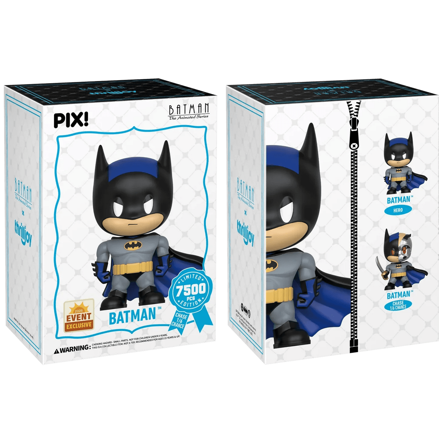 [Thrilljoy] [EXCLUSIVE] Batman the Animated Series - Batman LE7500 PIX Vinyl Figure (1 in 6 Chance at Chase) - DelsBricks Toys & CollectiblesDelsBricks Toys & CollectiblesRalphie's Funhouse