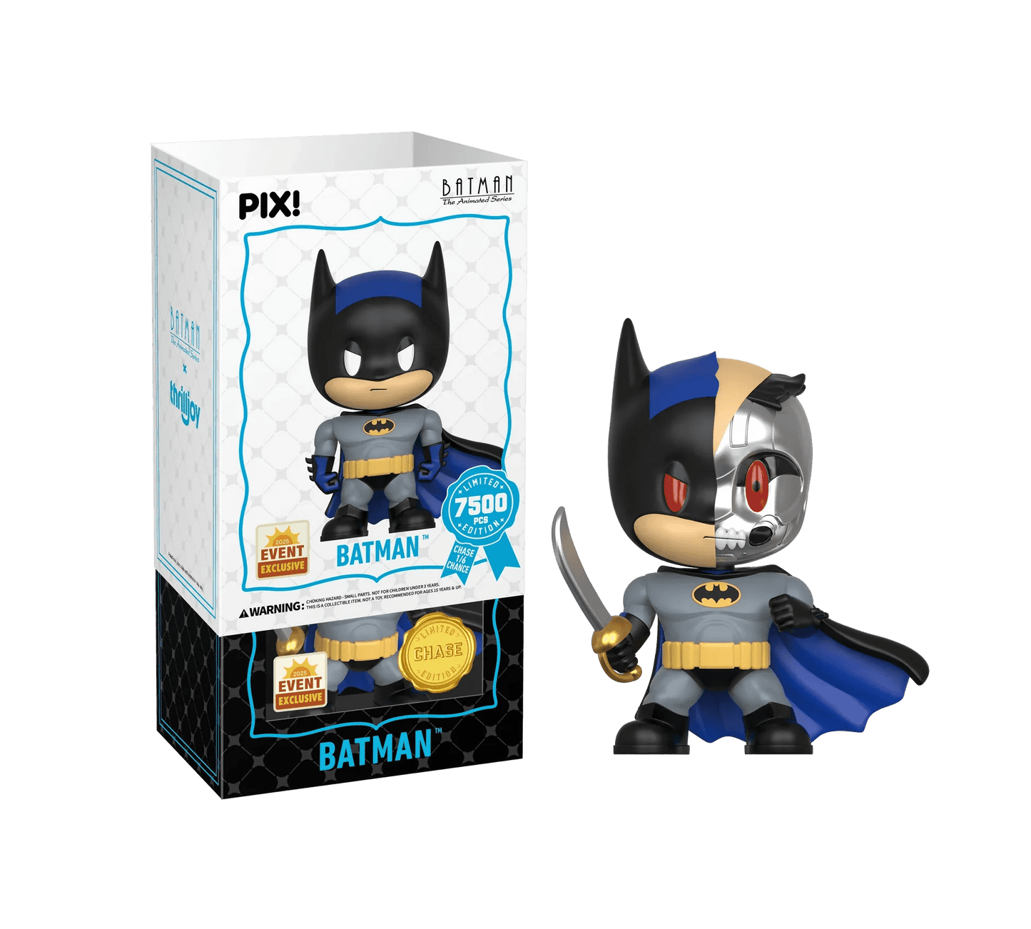 [Thrilljoy] [EXCLUSIVE] Batman the Animated Series - Batman LE7500 PIX Vinyl Figure (1 in 6 Chance at Chase) - DelsBricks Toys & CollectiblesDelsBricks Toys & CollectiblesRalphie's Funhouse