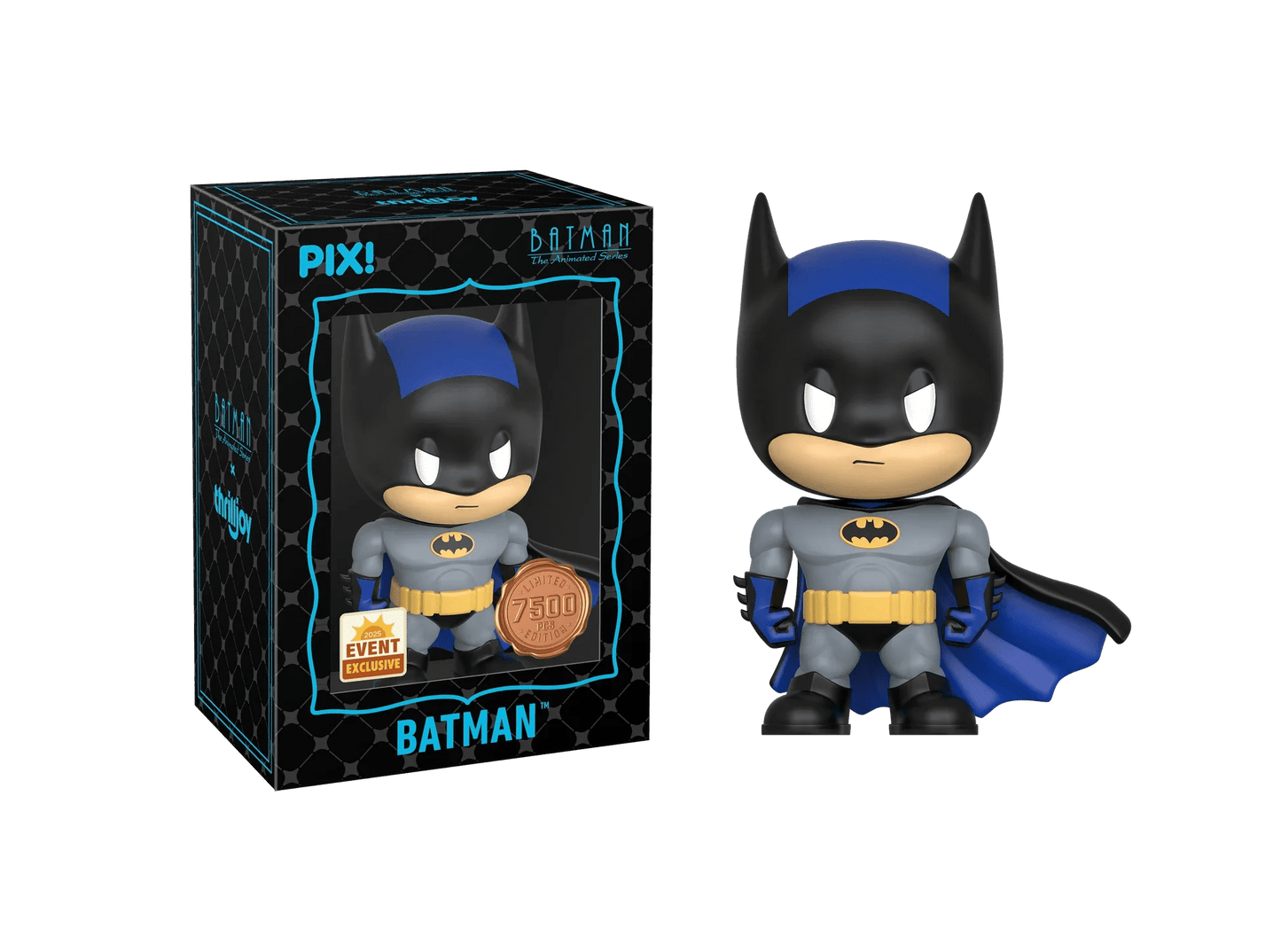 [Thrilljoy] [EXCLUSIVE] Batman the Animated Series - Batman LE7500 PIX Vinyl Figure (1 in 6 Chance at Chase) - DelsBricks Toys & CollectiblesDelsBricks Toys & CollectiblesRalphie's Funhouse