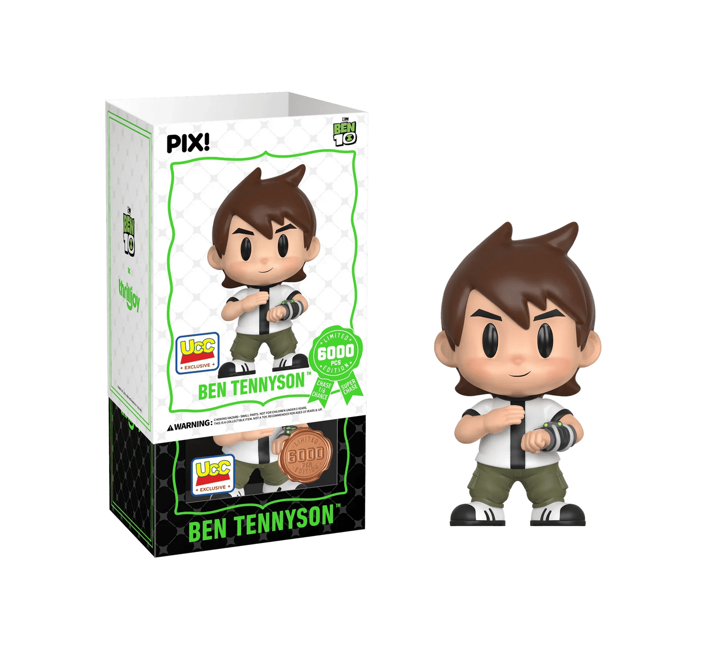 [Thrilljoy] [EXCLUSIVE] BEN 10 - Ben Tennyson LE6000 PIX Vinyl Figure (1 in 6 Chance at Chase) - DelsBricks Toys & CollectiblesDelsBricks Toys & CollectiblesRalphie's Funhouse